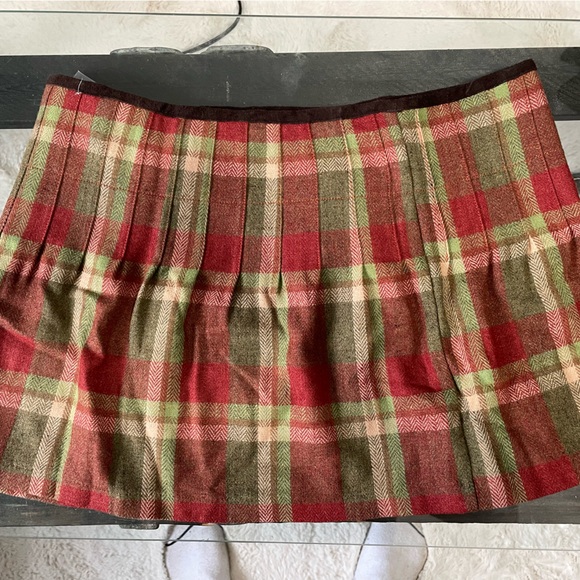 Free People Mini Plaid Skirt. - Picture 3 of 6